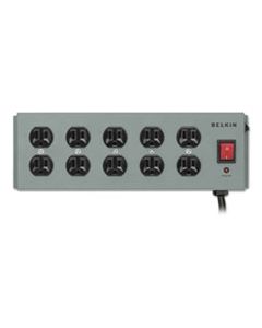 BLKF9D100015 METAL SURGEMASTER SURGE PROTECTOR, 10 OUTLETS, 15 FT CORD, 885 JOULES, DARK GRAY