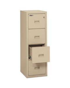 FIR4R1822CPA TURTLE FOUR-DRAWER FILE, 17.75W X 22.13D X 52.75H, UL LISTED 350 FOR FIRE, PARCHMENT