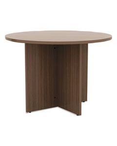 ALEVA7142WA ALERA VALENCIA ROUND CONFERENCE TABLE W/LEGS, 29 1/2H X 42 DIA., MODERN WALNUT