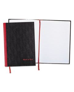 JDK67012 CASEBOUND NOTEBOOK PLUS PACK, MEDIUM/COLLEGE RULE, BLACK, 11.75 X 8.25, 96 SHEETS, 2/PACK