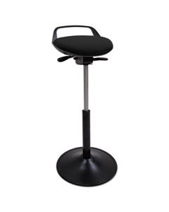 ALESQ600 PERCH SIT STOOL, BLACK/BLACK, BLACK BASE