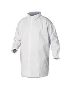 KCC44445 A40 LIQUID AND PARTICLE PROTECTION LAB COATS, 2X-LARGE, WHITE, 30/CARTON