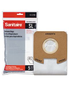 EUR61125B10 DISPOSABLE BAGS FOR SANITAIRE MULTI-PRO 2 MOTOR LIGHTWEIGHT UPRIGHT VAC, 5/PACK