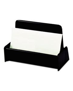 UNV08109 BUSINESS CARD HOLDER, CAPACITY 50 3 1/2 X 2 CARDS, BLACK