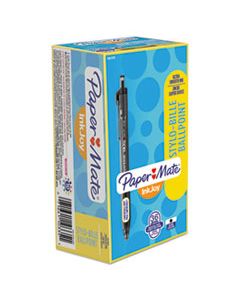 PAP1951378 INKJOY 300 RT RETRACTABLE BALLPOINT PEN, 1MM, BLACK INK, SMOKE BARREL, 36/BOX