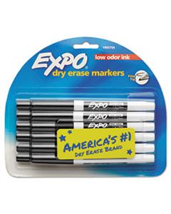 SAN86001 LOW-ODOR DRY-ERASE MARKER, FINE BULLET TIP, BLACK, DOZEN