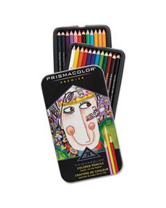 SAN3597THT PREMIER COLORED PENCIL, 3 MM, 2B (#1), ASSORTED LEAD/BARREL COLORS, 24/PACK