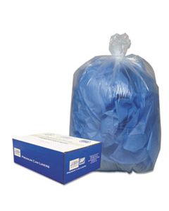 WBI242315C LINEAR LOW-DENSITY CAN LINERS, 10 GAL, 0.6 MIL, 24" X 23", CLEAR, 500/CARTON
