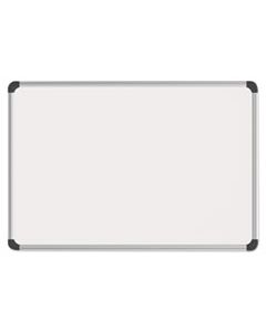 UNV43735 MAGNETIC STEEL DRY ERASE BOARD, 72 X 48, WHITE, ALUMINUM FRAME