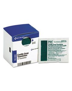 FAOFAE4004 SMARTCOMPLIANCE CASTILE SOAP TOWELETTES, 10/BOX
