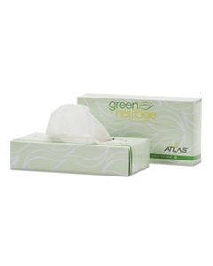 APM324330 GREEN HERITAGE PROFESSIONAL FACIAL TISSUE, 2-PLY, WHITE, 100 SHEETS/BOX, 30 BOSES/CARTON