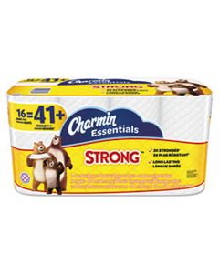 PGC96895 ESSENTIALS STRONG BATHROOM TISSUE, SEPTIC SAFE, 1-PLY, WHITE, 4 X 3.92, 300/ROLL, 16 ROLL/PACK