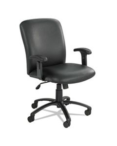 SAF3490BV UBER BIG AND TALL SERIES HIGH BACK CHAIR, SUPPORTS UP TO 500 LBS., BLACK SEAT/BLACK BACK, BLACK BASE