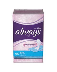 PGC08282PK THIN DAILY PANTY LINERS, REGULAR, 60/PACK