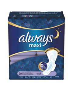 PGC17902 MAXI PADS, EXTRA HEAVY OVERNIGHT, 20/PACK, 6 PACKS/CARTON