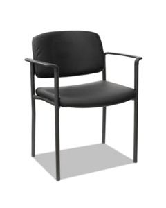 ALEUT6816 ALERA SORRENTO SERIES ULTRA-CUSHIONED STACKING GUEST CHAIR, BLACK SEAT/BLACK BACK, BLACK BASE, 2/CARTON