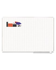 BVCCR1230830A PLATINUM PLUS MAGNETIC PORCELAIN DRY ERASE BOARD, 1 X 2 GRID, 72 X 48, ALUMINUM