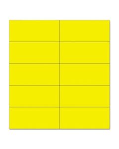 BVCFM2403 DRY ERASE MAGNETIC TAPE STRIPS, YELLOW, 2" X 7/8", 25/PACK