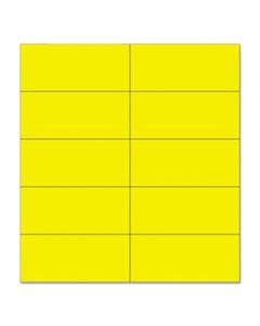 BVCFM2403 DRY ERASE MAGNETIC TAPE STRIPS, YELLOW, 2" X 7/8", 25/PACK