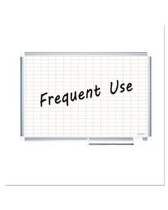 BVCMA0392830 GRID PLANNING BOARD, 1 X 2 GRID, 36 X 24, WHITE/SILVER