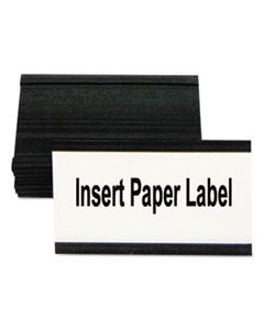 BVCFM2630 MAGNETIC CARD HOLDERS, 3"W X 1 3/4"H, BLACK, 10/PACK