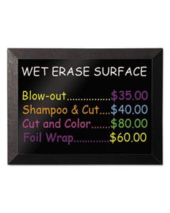 BVCMM07151620 KAMASHI WET-ERASE BOARD, 36 X 24, BLACK FRAME