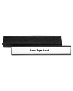 BVCFM2632 MAGNETIC CARD HOLDERS, 6"W X 1"H, BLACK, 10/PACK