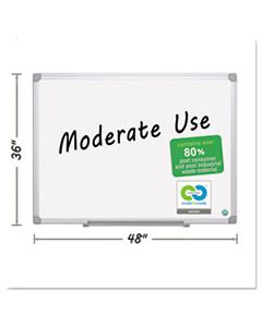 BVCMA0500790 EARTH EASY-CLEAN DRY ERASE BOARD, WHITE/SILVER, 36X48