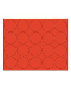 BVCFM1604 INTERCHANGEABLE MAGNETIC BOARD ACCESSORIES, CIRCLES, RED, 3/4", 20/PACK