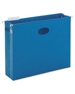 SMD64270 HANGING POCKETS WITH FULL-HEIGHT GUSSET, LETTER SIZE, 1/5-CUT TAB, SKY BLUE, 25/BOX