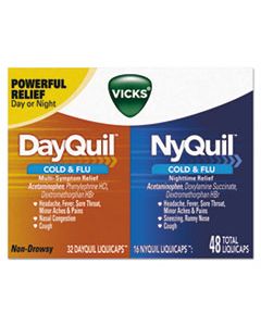 PGC01452BX DAYQUIL/NYQUIL COLD & FLU LIQUICAPS COMBO PACK, 32 DAY/16 NIGHT