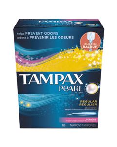 PGC00609 PEARL TAMPONS, REGULAR, SCENTED, 18/BOX, 12 BOX/CARTON