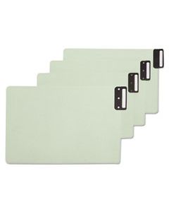 SMD63235 100% REC X-WIDE ET PRESSBOARD GUIDES, BLANK, VERTICAL METAL TAB, LEGAL, 50/BOX