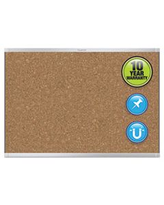 QRTMC243AP2 PRESTIGE 2 MAGNETIC CORK BULLETIN BOARD, 36 X 24, ALUMINUM FRAME
