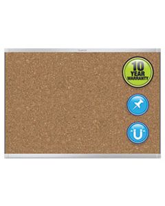 QRTMC247AP2 PRESTIGE 2 MAGNETIC CORK BULLETIN BOARD, 72 X 48, ALUMINUM FRAME