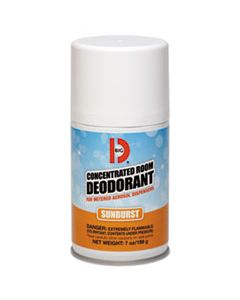 BGD464 METERED CONCENTRATED ROOM DEODORANT, SUNBURST SCENT, 7 OZ AEROSOL, 12/CARTON