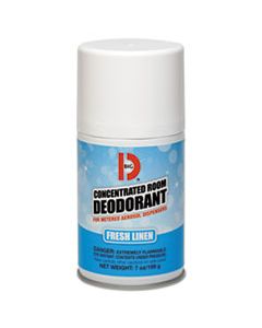 BGD472 METERED CONCENTRATED ROOM DEODORANT, FRESH LINEN SCENT, 7 OZ AEROSOL, 12/BOX