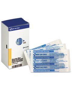 FAOFAE3030 SMARTCOMPLIANCE BLUE METAL DETECTABLE BANDAGES, KNUCKLE, 1 X 3, 20/BOX