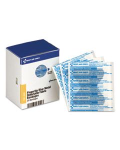 FAOFAE3040 SMARTCOMPLIANCE BLUE METAL DETECTABLE BANDAGES,FINGERTIP,1 3/4X2, 20 BX, 24/CT