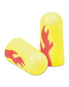 MMM3121252 E A RSOFT BLASTS EARPLUGS, UNCORDED, FOAM, YELLOW NEON/RED FLAME, 200 PAIRS