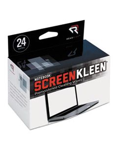 REARR1217 NOTEBOOK SCREENKLEEN PADS, CLOTH, 7 X 5, WHITE, 24/BOX