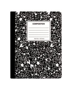 UNV20936 COMPOSITION BOOK, WIDE/LEGAL RULE, BLACK MARBLE COVER, 9.75 X 7.5, 100 SHEETS, 6/PACK