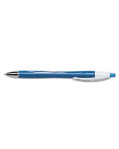 BICVCGN11BE ATLANTIS EXACT RETRACTABLE BALLPOINT PEN, FINE 0.7MM, BLUE INK/BARREL, DOZEN