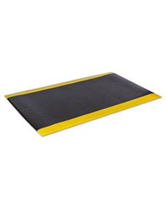 CWNWBZ023YD WEAR-BOND COMFORT-KING ANTI-FATIGUE MAT, DIAMOND EMBOSS, 24 X 36, BLACK/YELLOW