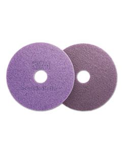 MMM48196 DIAMOND FLOOR PADS, 19" DIAMETER, PURPLE, 5/CARTON