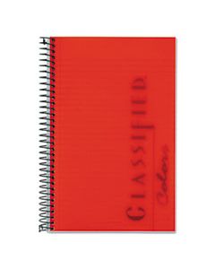 TOP73505 COLOR NOTEBOOKS, 1 SUBJECT, NARROW RULE, RUBY RED COVER, 8.5 X 5.5, 100 SHEETS