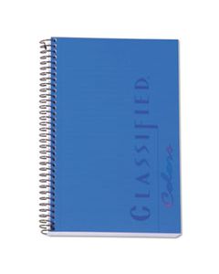 TOP73506 COLOR NOTEBOOKS, 1 SUBJECT, NARROW RULE, INDIGO BLUE COVER, 8.5 X 5.5, 100 SHEETS
