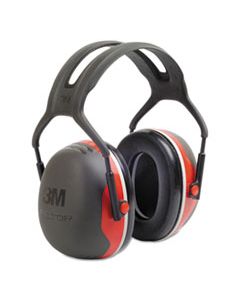 MMMX3A PELTOR X3A OVER-THE-HEAD EARMUFFS, 28 DB NRR, BLACK/RED, 10/CTN