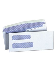 UNV36300 DOUBLE WINDOW BUSINESS ENVELOPE, #8 5/8, SQUARE FLAP, GUMMED CLOSURE, 3.63 X 8.63, WHITE, 500/BOX