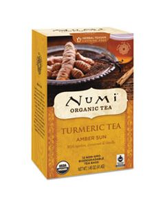 NUM10552 TURMERIC TEA, AMBER SUN, 1.46 OZ BAG, 12/BOX